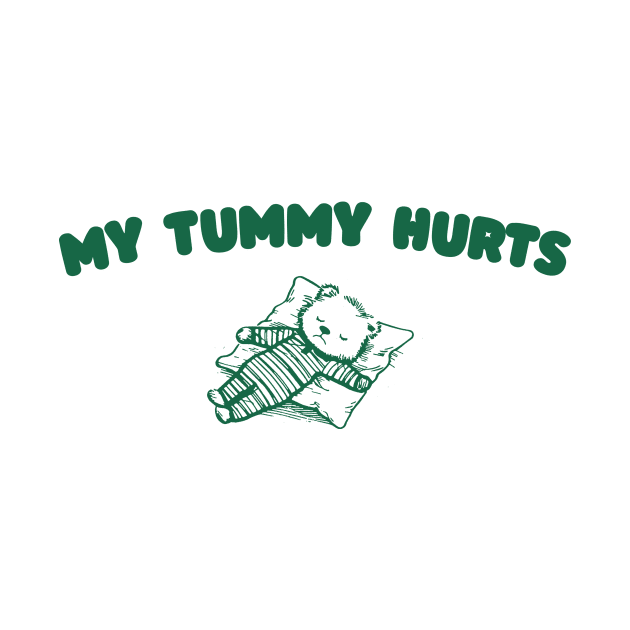My Tummy Hurts T Shirt, Tummy Ache Tee, Meme T Shirt, Vintage Cartoon T Shirt, Aesthetic Tee, Unisex by CamavIngora