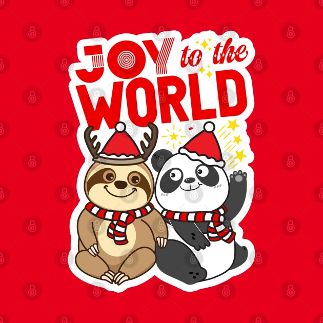 Sloth Panda - Joy to the World by Plushism