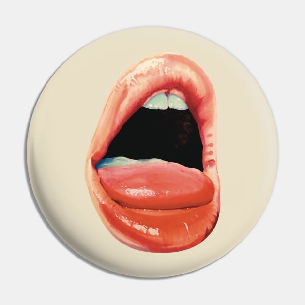 Hot Lips Pin by superdoop