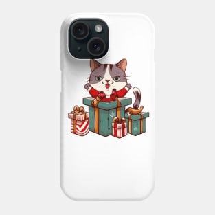 Christmas cat cute design Phone Case