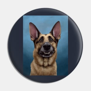 Roscoe the German Shepherd Pin