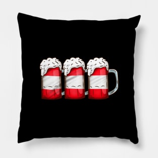 Beer Austria Flag - Craft Beer Drinking Gift Pillow