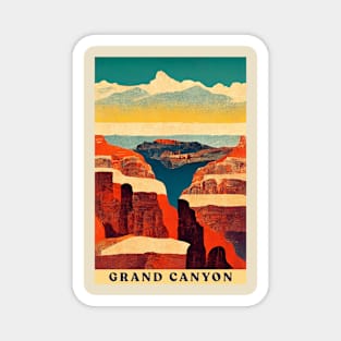 Grand Canyon Retro Magnet