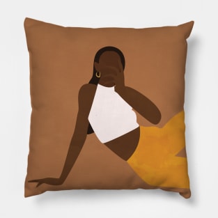 Minimalist Boho Woman Pillow