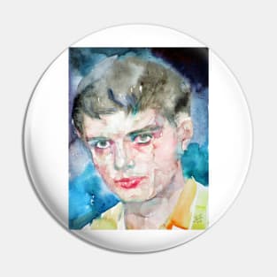 IAN CURTIS watercolor portrait .3 Pin