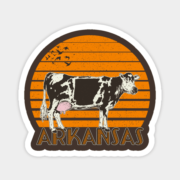 Arkansas Cow Magnet by rt-shirts