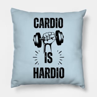 cardio is hardio- vintage workout Pillow
