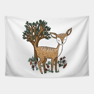 Hello Deer Tapestry