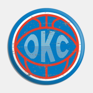 Oklahoma City Basketball 2 Pin