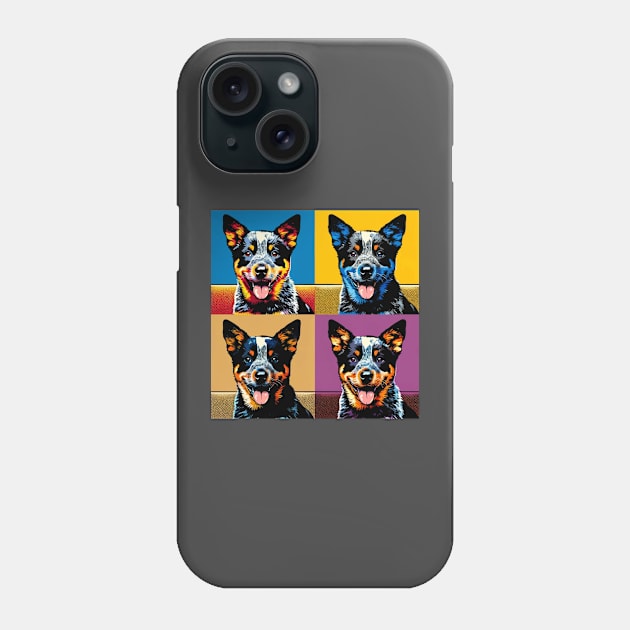 Pop Retro Australian Cattle Art  - Cute Puppy Phone Case by PawPopArt