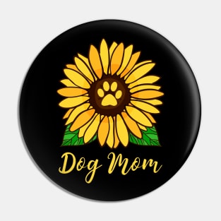 Dog mom sunflower dog mothers day gift Pin