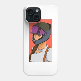 Anime Girl in Helmet Phone Case