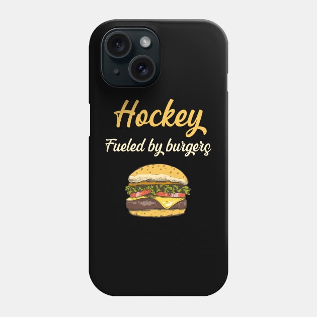 Hockey Fueled By Burgers Phone Case by blakelan128