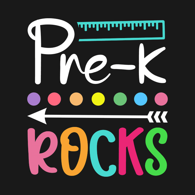 Pre-k Rocks | Funny First Day of School Teacher Girls & Boys by TeePalma