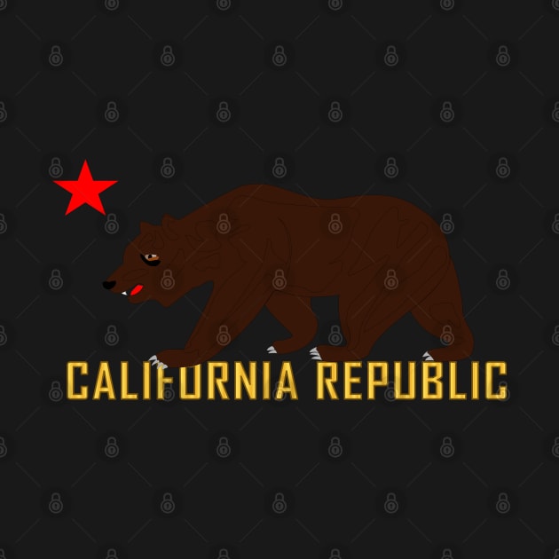 Calitornia Bear Star and Republic by twix123844