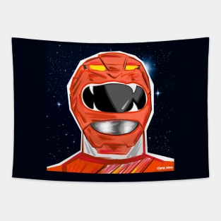 the red ranger in space suit Tapestry