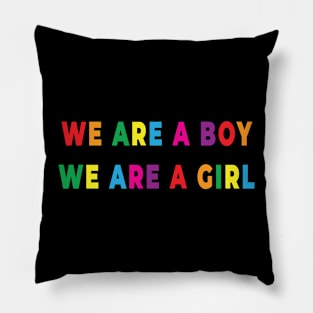 We are Boy We are a Girl - PRIDE Pillow