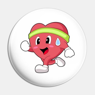 Heart Runner Running Pin