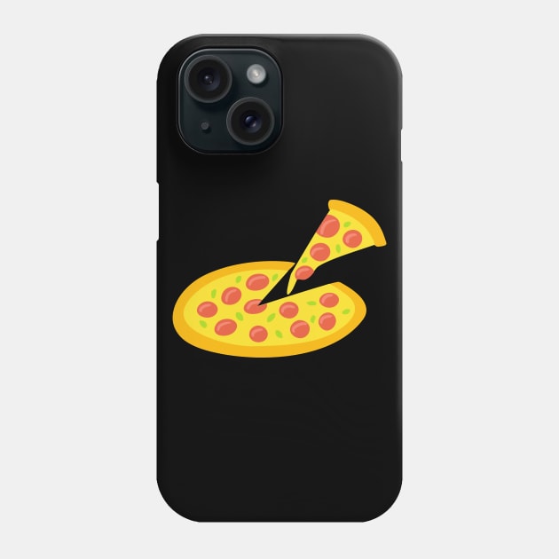 Whole Fresh Italian Cheese Pizza Pie Phone Case by InkyArt