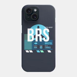 Bristol (BRS) Airport // Sunset Baggage Tag Phone Case