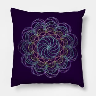 Glitter Chandelier Mandala Pillow