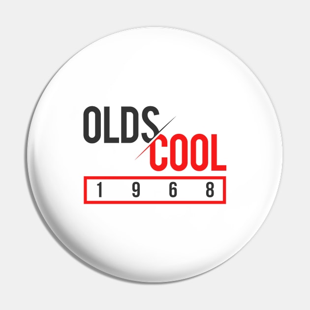 'Oldscool 80s' Awesome Sixties Vintage Gift Pin by ourwackyhome