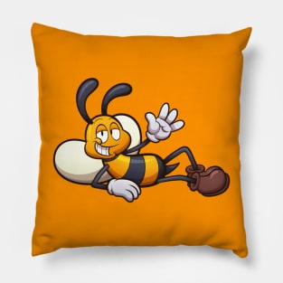 Laying Cartoon Bee Pillow