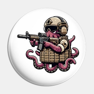 Tactical Octopus Adventure Tee: Where Intelligence Meets Style Pin