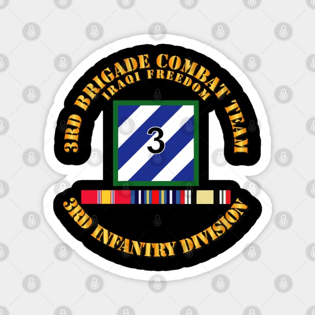 3rd BCT, 3rd ID - OIF w Svc Ribbons Magnet by twix123844