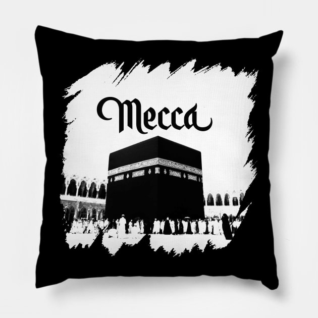 Islamic Mecca Design for Muslims Pillow by TheDesignStore