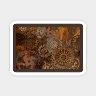 Changing Gears - Steampunk Design Magnet