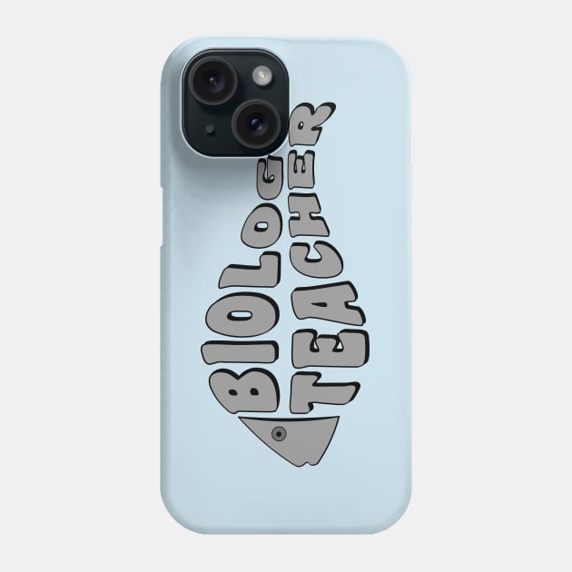 Biology Teacher Fish Phone Case by Barthol Graphics