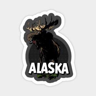 Vintage Alaska Moose Magnet