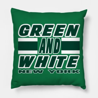 New York LYFE Green and White Football Colors! Pillow