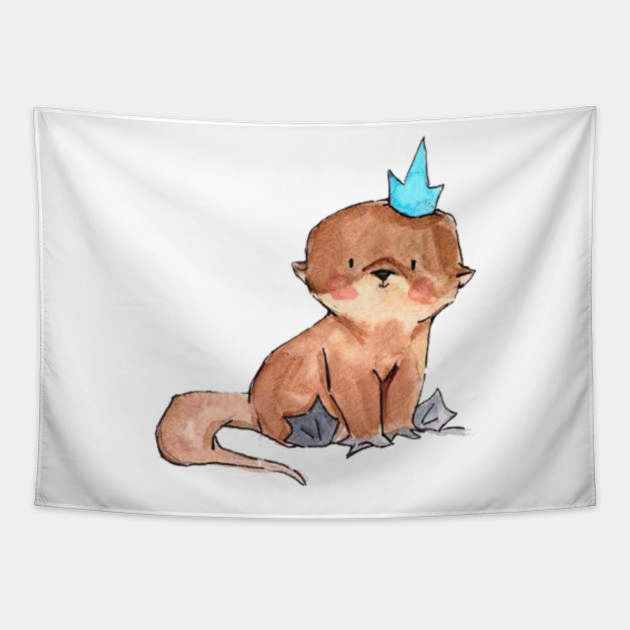 kids royal otter otter tapestry teepublic