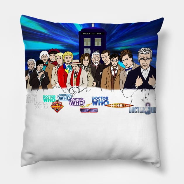 13 Doctors Pillow by Kerchow