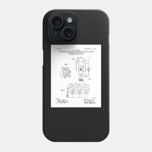 Electrician Patent - Maker Workshop Art - White Phone Case