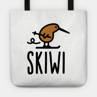 Skiwi funny kiwi New Zealand bird cartoon Tote