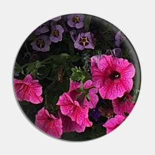 Pretty petunia hanging basket Pin