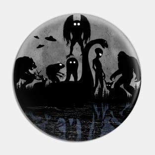 Cryptid Creatures With Moon Pin