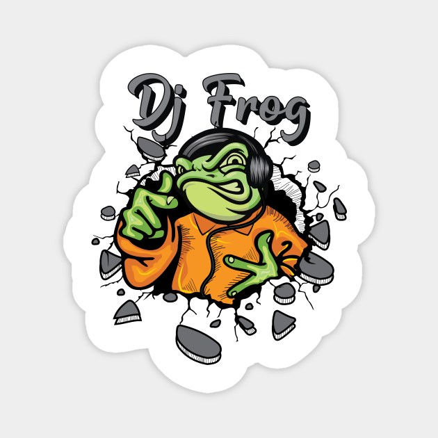 Dj Frog very funny music design - Frog - Magnet | TeePublic Dj Frog very funny music design - Frog - Magnet | TeePublic
