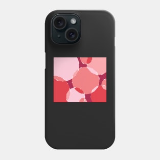 Pink Shade Ellipse Pattern Phone Case