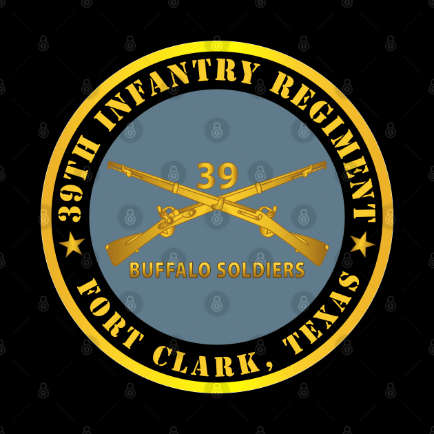 39th Infantry Regiment - Buffalo Soldiers - Fort Clark, TX w Inf Branch by twix123844