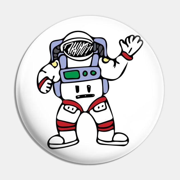 Astronaut Cosmonaut Cosmos Traveller Spacesuit Design Pin by PatrioTEEism