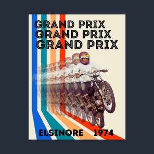 Vintage Motorcycle Grand Prix Elsinore 1974 T-Shirt