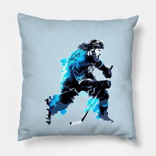 Hockey player Sports Pillow