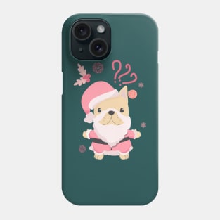 Pink French Bulldog, Funny Christmas 2022 Phone Case