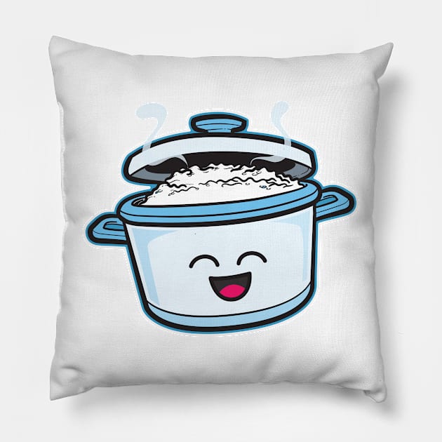 Kawaii Rice Cooker | Excited Pillow by A Filipino Apparel Co.