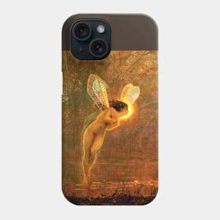 IRIS ,SPIRIT OF THE RAINBOW IN AUTUMN by John Atkinson Grimshaw Phone Case