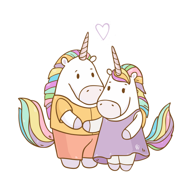 Unicorns in Love by Olya Yatsenko